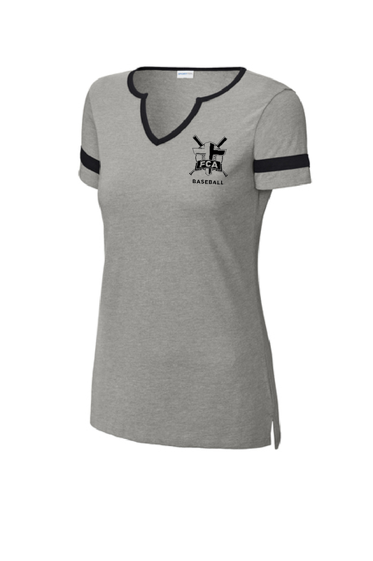 FCA Baseball Women’s Halftime Notch Neck Tee