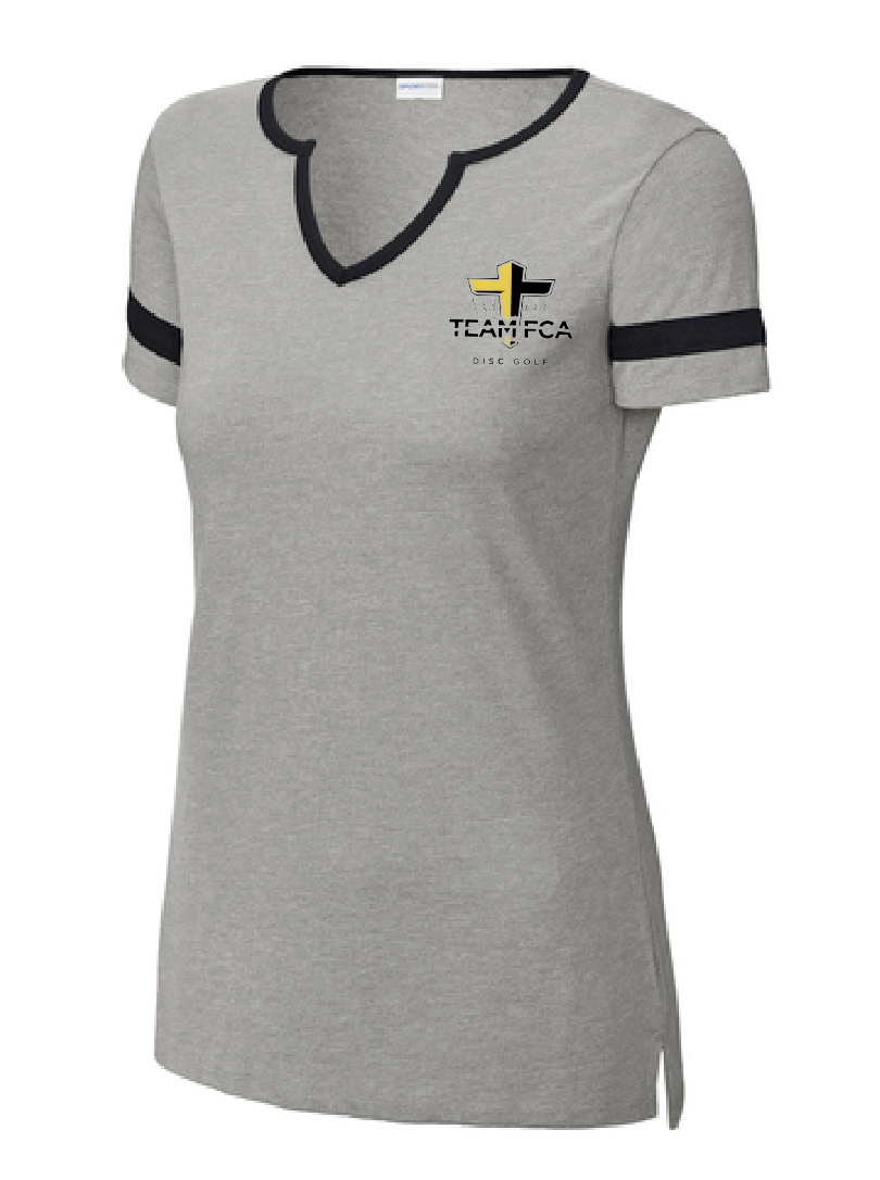 FCA Disc Golf Women’s Halftime Notch Neck Tee