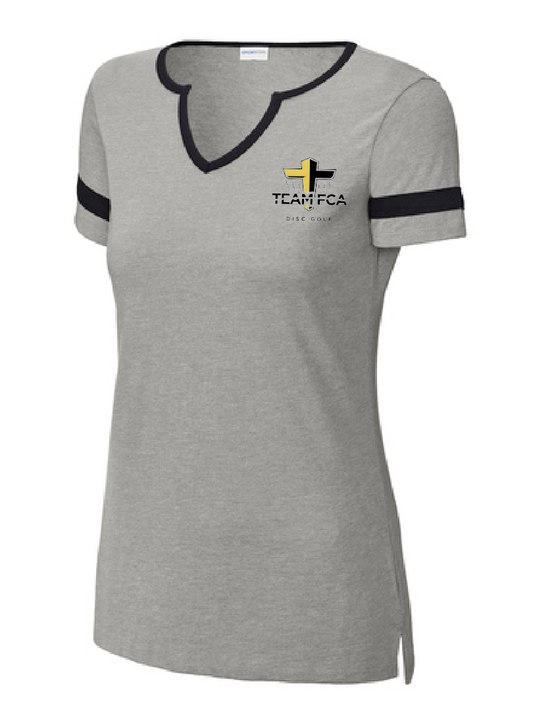 FCA Disc Golf Women’s Halftime Notch Neck Tee