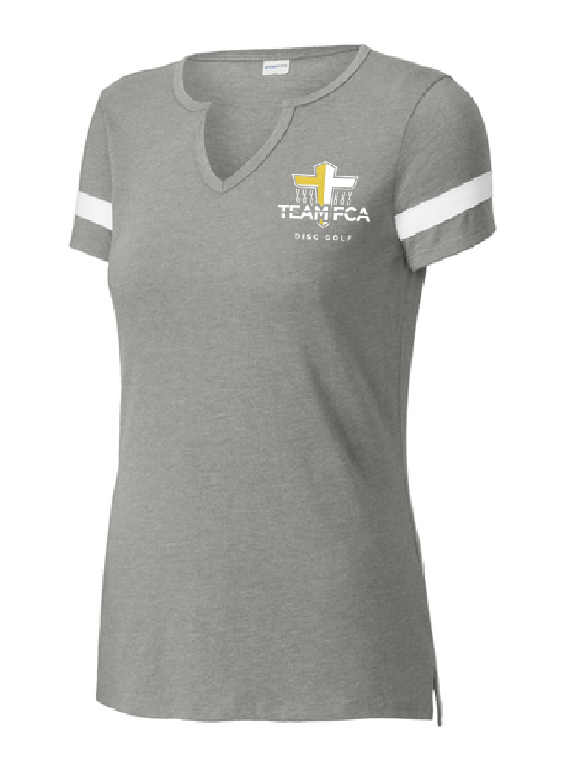 FCA Disc Golf Women’s Halftime Notch Neck Tee