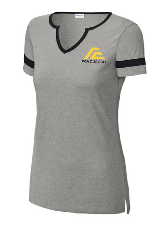 FCA Disc Golf Women’s Halftime Notch Neck Tee